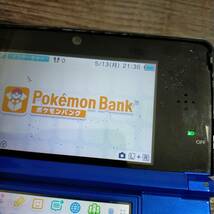 3ds 本体 コバルトブルー 青 NINTENDO 3DS 中古 任天堂 送料無料 ポケモンバンク ポケムーバー ポケモンスクランブル他 【ジャンク】 05134_画像5