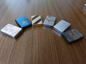 ♪zippo ジッポライター 6個まとめ売り ●火花確認済 ●商品はアップ画像にてご確認下さい