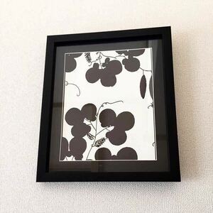 Art hand Auction [Ueno Richi-Rix] 27 types of patterns Broad Beans (monochrome 1) Prints, paintings, frames, Yahoo! Auctions exclusive, wooden frame 31 x 26 cm, art frame, different patterns and colors available, Artwork, Painting, graphic