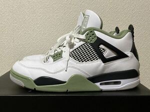 NIKE WMNS AIR JORDAN 4 RETRO AQ9129 103 28cm AJ4 エアジョーダン オイルグリーン