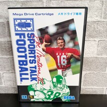 usF-164/メガドライブ/カセット/MegaDriveCartrige/SPORTS TALK FOOTBALL/フットボール2/スポーツゲーム/現状品/保管品/起動確認済み_画像1