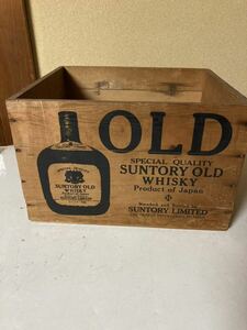 ウイスキー OLD SUNTORY サントリー WHISKY 木箱　ヴィンテージ　レトロ　アンティーク　オールド ウィスキー　