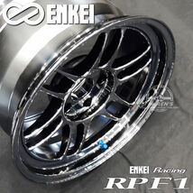 送料無料 4本SET ENKEI エンケイ レーシング RPF1 18inch 10.5J +15 5穴 PCD114.3 SBC メッキ MADE IN JAPAN 国産 軽量 アルミホイール_画像5