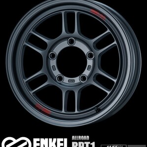 送料無料 ジムニー エンケイ ENKEI ALLOAD RPT1 マットダークガンメタ 185/85R16 TOYO オープンカントリーR/T ホワイトレター 5本SETの画像2