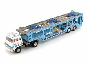 6 シンセイ ミニ パワー 爆走 トラック 群団 三菱 オート キャリア ワイド シリーズ トランスポーター キャリア カー 1/64 SHINSEI◆模型