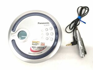 6 パナソニック SL SX320 ポータブル CD プレーヤー キー リモコン付 通電確認済 ジャンク Panasonic◆コンパクト オーディオ 機器 小型