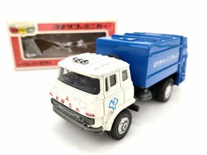 6 ヨネザワ ダイヤペット 三菱 ふそう 清掃車 T-31 ミニカー ジャンク YONEZAWA Diapet ACE◆昭和 レトロ 当時物 ダイアペット 玩具 車