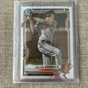 2021 Topps Bowman Draft Baltimore Orioles Colton Cowser 1st Bowman Refractorの画像1