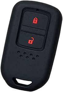 [IKT] Honda car for smart key silicon cover 2 button black red / Fit (2020 year 2 month ~) / Fit hybrid 