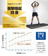 　80cm×185cm 極厚15mmの特大トレーニング用マット_画像6