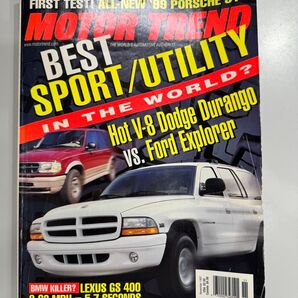 古書 アメリカ MOTOR TREND 1997年