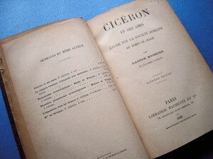  Gaston *bowasie[kikero.. people :ka feed ru. era. Rome society. research 1888] other Ciceron et ses amis : etude sur la societe romain