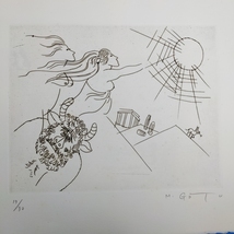 【真作】後藤又兵衛 銅版画集 No.1 銅版画10点(2図に手彩色) 限30 サイン入 ギャラリーデコール 昭45_画像9