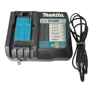 【中古品】makita マキタ 充電器 DC18RF 急速充電器 14.4v -18V 純正 通電のみ確認済 箱無し 本体のみ L64397RZZ