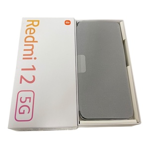 【未使用】 Xiaomi Redmi12 5G XIG03SSA ポーラーシルバー KDDI 判定:〇 箱あり L62977RL