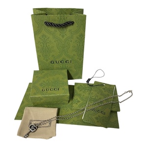 【中古品】GUCCI グッチ ネックレス アクセサリー レディース メンズ GG MARMONT ダブルG キー GUCCI 627757 J8400 0701 シルバー L63425RD