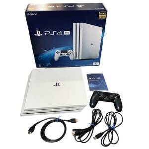 ◆中古品/初期化済み◆ SONY ソニー PlayStation4 Pro 1TB グレイシャー・ホワイト CUH-7200B プレステ4 PS4 ゲーム機 P62390NC