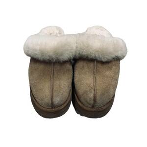 ◆中古品◆アグ UGG 1122550 ディスケット シューズ ムートン ミュール サンダル 25cm ベージュ R63508NC