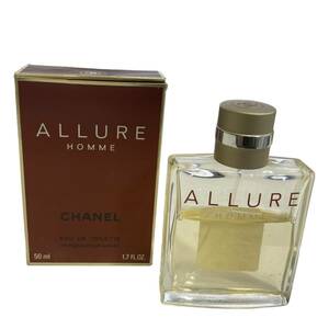 【中古品】 CHANEL シャネル アリュール オム 50ml 約7割残量 レディース 香水 オードトワレ N62355RD