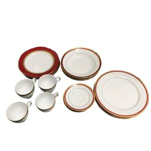 ◆中古品◆ Noritake ノリタケ fine porcelain ファインポーセレン カップ ソーサー プレート 食器まとめ セット 皿 kyP7404NH