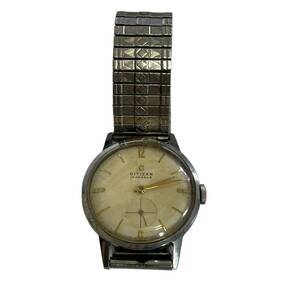 【中古品】 CITIZEN シチズン F戦後Ⅱ型 11石 Cマーク 手巻き メンズ レディース腕時計 L64637RD