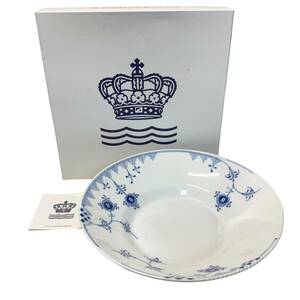 ◆中古品◆ROYAL COPENHAGEN ロイヤルコペンハーゲン ブルーエレメンツ ディーププレート 深皿 kyR9124N