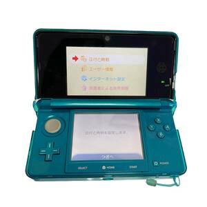 [ secondhand goods ] Nintendo 3DS body Nintendo nintendo blue game machine the first period . ending box less body only N65487RG