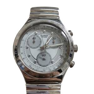 [ secondhand goods ]swatch Swatch face gray chronograph men's wristwatch quarts box less . body only kyL7366RO