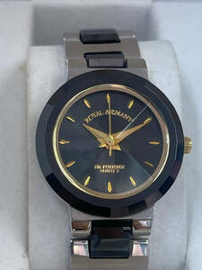 ROYAL ARMANY Royal Armani wristwatch CC-L003 domestic production quartz operation goods box koma equipped (SMU836SM)