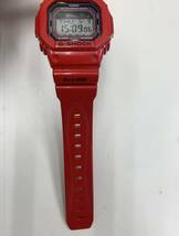 中古 CASIO Gショック GLX-5600 G-LIDE 赤 稼働品 G-SHOCK kyK9210K_画像5