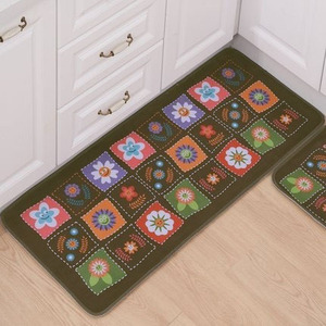  with translation kitchen mat flower pattern patchwork manner Country style 