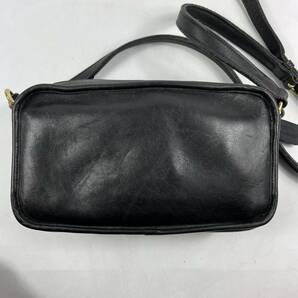 1円〜【入手困難品】 OLD COACH オールドコーチ ショルダーバッグ 斜め掛け ブラック 黒 レザー 本革 カメラバッグ メンズ レディースの画像3