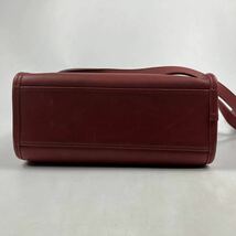 1円〜【入手困難品】 オールドコーチ OLD COACH ハンドバッグ レザー 2way 斜め掛け ショルダーバッグ ターンロック レッド 赤_画像6