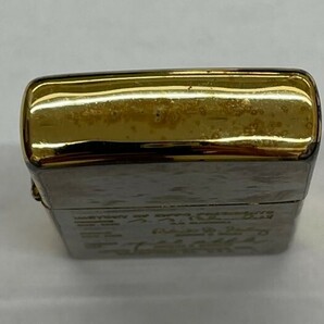 #2178A ZIPPO 金色デザイン メッキ剥がれ有 火花確認済 の画像5