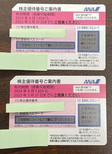 #2622　ANA 全日空 株主優待券 2枚セット 2025年5月31日まで