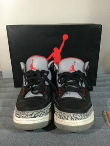 AIR JORDAN 3 RETRO OG "BLACK CEMENT" 854262-001 （ブラック/セメントグレー/ホワイト/ファイヤーレッド）