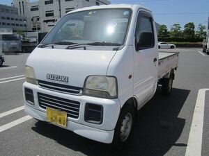 スズキ　キャリートラック　走行距離４万km台　エアコン　パワステ　車検付き　機関良好　ETC 軽トラ　書類完備　乗って帰れます