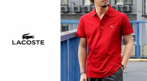 LACOSTE ラコステ L.12.12 ポロシャツ FR 4/半袖 鹿の子 ポロシャツ/半袖シャツ/赤 レッド/メンズ/L1212/ファブリカ