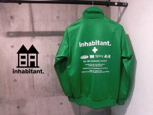 inhabitant インハビタント/BRロゴワッペン トラックジャケットUSA M/ジャージトップス/トラックトップ/緑 グリーン/XNB7197/メンズ/日本製