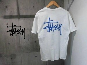 STUSSY ステューシー ストックロゴプリント 半袖 Tシャツ M/ストックロゴTEE/白 ホワイト/メンズ