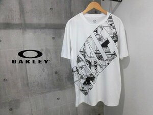 23SS OAKLEY オークリー Enhance Qd SS Tee Bold Evo 2.0 吸汗速乾 ストレッチ 半袖 Tシャツ XL/白 ホワイト/メンズ/FOA405181/程度良好