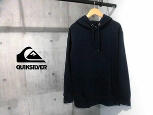 Quiksilver Quick Silver type pushed . box Logo sweat Parker XL/ reverse side nappy pull over fender -ti/QPO204630L men's / Surf surfing 