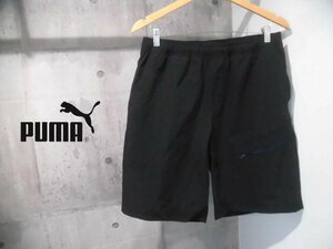 美品 PUMA プーマ/ストレッチ カーゴショーツ XXL/ナイロン ハーフパンツ 2XL/ショートパンツ/黒 ブラック/メンズ/837890