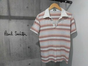 Paul Smith JEANS ポールスミス ジーンズ ボーダー スキッパー ポロシャツ L/半袖シャツ/メンズ/日本製