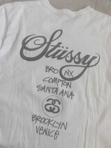 STUSSY ステューシー WORLD TOUR Tee ワールドツアー 半袖 Tシャツ M/白 ホワイト/メンズ_画像5