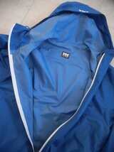 HELLY HANSEN ヘリーハンセン HOE11704 SUN+RAIN JACKET サンレインジャケット M/フード付き リップストップナイロンジャケット/青/メンズ_画像7