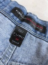 FUBU THE COLLECTION フブ デニム ハーフパンツ W36/ショートパンツ/ハーフ ペインターパンツ/メンズ/90s 90年代 HIP-HOP ヒップホップ B系_画像8