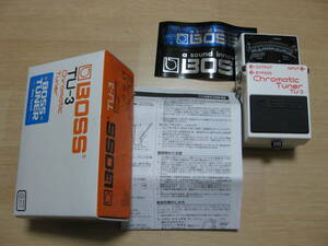 [ explanation obligatory reading ][BOSS TU-3 black matic tuner ] Boss box * owner manual *BOSS seal attaching 