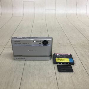 B1992 動作品 SONY Cyber-shot DSC -T9 デジカメ コンパクトデジタルカメラ シルバー 簡易動作確認済み 中古品 現状品