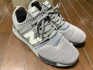 美品☆激安☆27.5cm ニューバランスNEW BALANCE MRL247CB スニーカー 1026815灰色【中古】検索)576 574 コルテッツ VNTG チャックテイラー